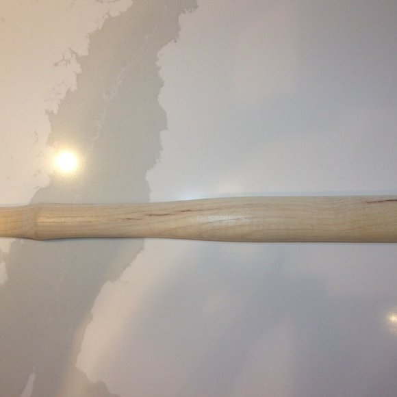 12 INCH SOLID WOOD TOOL REPLACEMENT HANDLES WITH 1 INCH OVAL HEAD AND NO SLOT - Picture 1 of 11